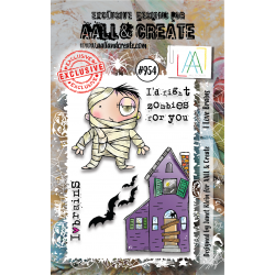AALL and Create - 954 - A7 Stamp set - I Love Brains 