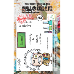 AALL and Create - 958 - A7 Stamp set - Albert Einstein 