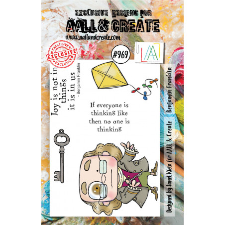 AALL and Create - 969 - A7 Stamp set - Benjamin Franklin 