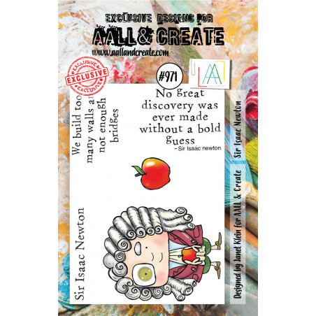 AALL and Create - 971 - A7 Stamp set - Sir Isaac Newton 