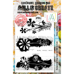 AALL and Create - 985 - A5 Stamp Set - Flower Smudge 