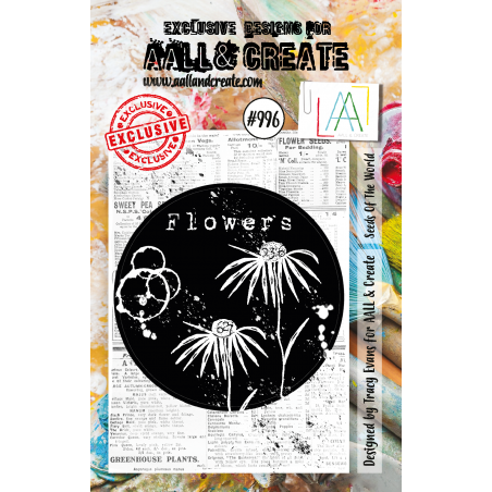 AALL and Create - 996 - A7 Stamp set - Seeds Of The World 