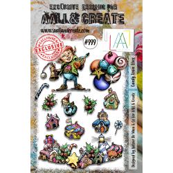 AALL and Create - 999 - A5 Stamp Set - Candy Town Elves 