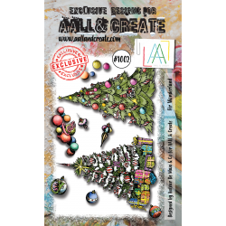 AALL and Create - 1002 - A6 Stamp Set - Fir Wonderland 
