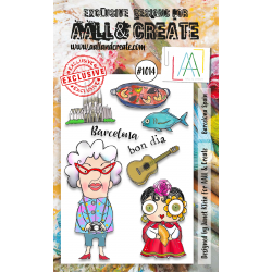 AALL and Create - 1014 - A6 Stamp Set - Barcelona Spain 