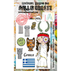 AALL and Create - 1016 - A6 Stamp Set - Athens Greece 