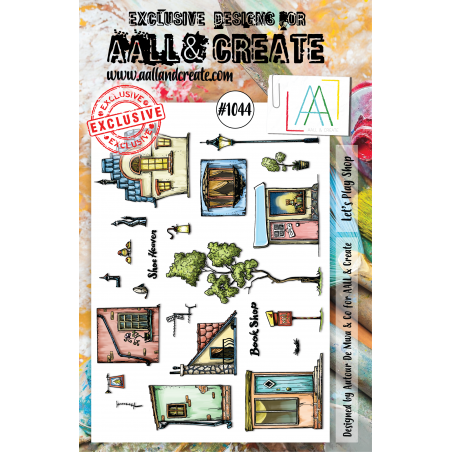 AALL and Create - 1044 - A5 Stamp Set - Let's Play Shop 