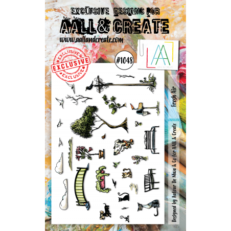 AALL and Create - 1048 - A6 Stamp Set - Fresh Air 