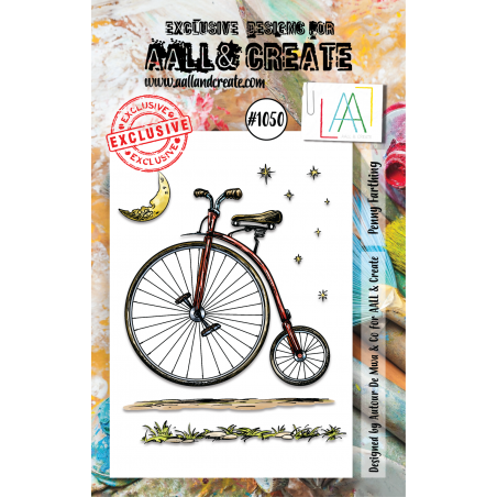 AALL and Create - 1050 - A7 Stamp Set - Penny Farthing 