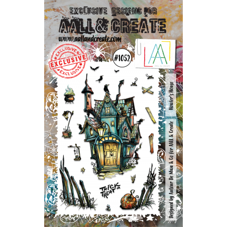 AALL and Create - 1052 - A6 Stamp - Howler's House 