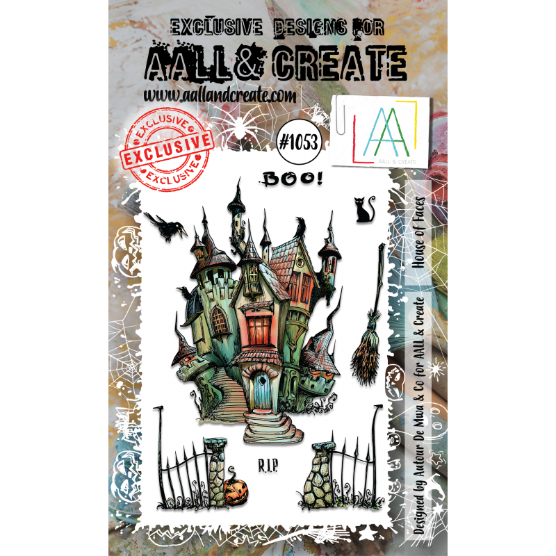 AALL and Create - 1053 - A6 Stamp - House of Faces 