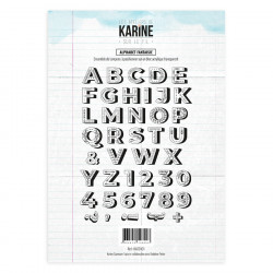 Tampon clear Sur le fil Alphabet Fantaisie - Les Ateliers de Karine 