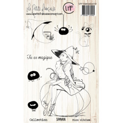 Tampon clear : Collection Samhain - Miss Witchee- La Petite Française 