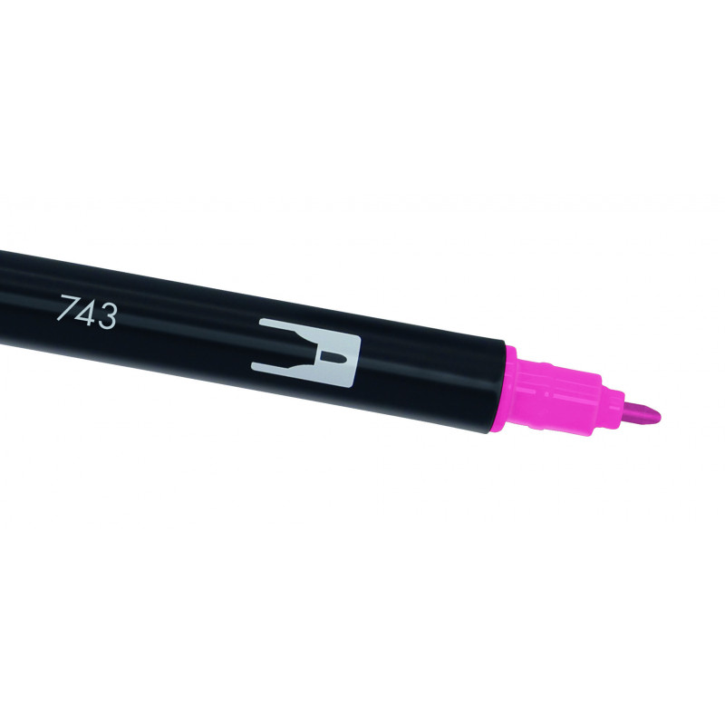 Feutres pinceaux ABT Dual Brush Pen, rose vif - TOMBOW 