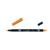 Feutres pinceaux ABT Dual Brush Pen, orange/argent - TOMBOW 