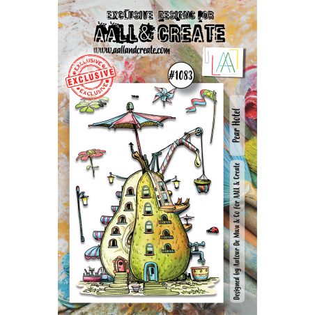 AALL and Create : 1083 - A7 Stamp Set - Pear Hotel 