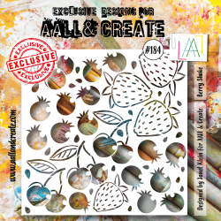 AALL and Create : 184 - 6'x6' Stencil - Berry Shake 