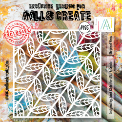 AALL and Create : 195 - 6'x6' Stencil - Diagonal Vines 