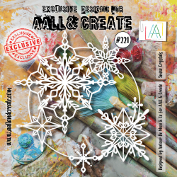 AALL and Create : 221 - 6'x6' Stencil - Snow Crystals 
