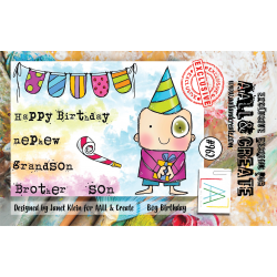 AALL and Create : 962 - A7 Stamp Set Set - Boy Birthday 