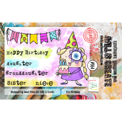 AALL and Create : 964 - A7 Stamp Set - Girl Birthday 