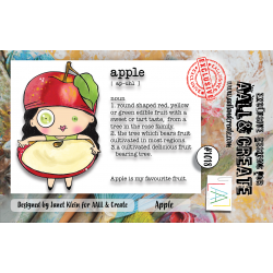 AALL and Create : 1018 - A7 Stamp Set - Apple 