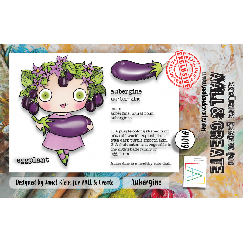 AALL and Create : 1019 - A7 Stamp Set - Aubergine 