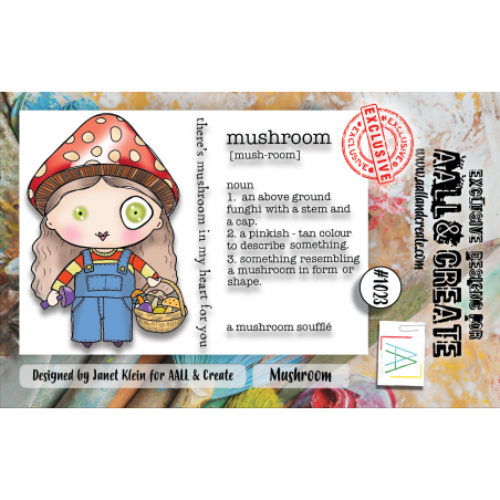 AALL and Create : 1023 - A7 Stamp Set - Mushroom 