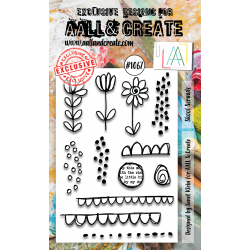 AALL and Create : 1067 - A6 Stamp Set - Skool Scrawls 