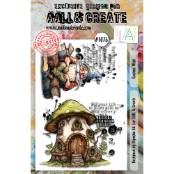 AALL and Create : 1076 - A6 Stamp Set - Gnome Wise 