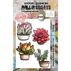 AALL and Create : 1090 - A7 Stamp Set - Pot Party 