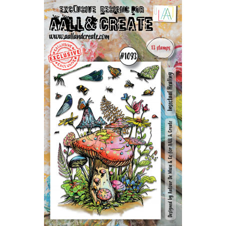 AALL and Create : 1093 - A6 Stamp Set - Insectual Healing 