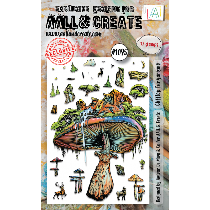 AALL and Create : 1095 - A6 Stamp Set - Clifftop Fungarismo 