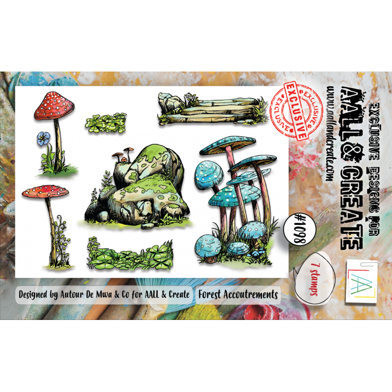 AALL and Create : 1098 - A7 Stamp Set - Forest Accoutrements 