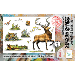 AALL and Create : 1099 - A7 Stamp Set - Me Stag, You Stamp Set 