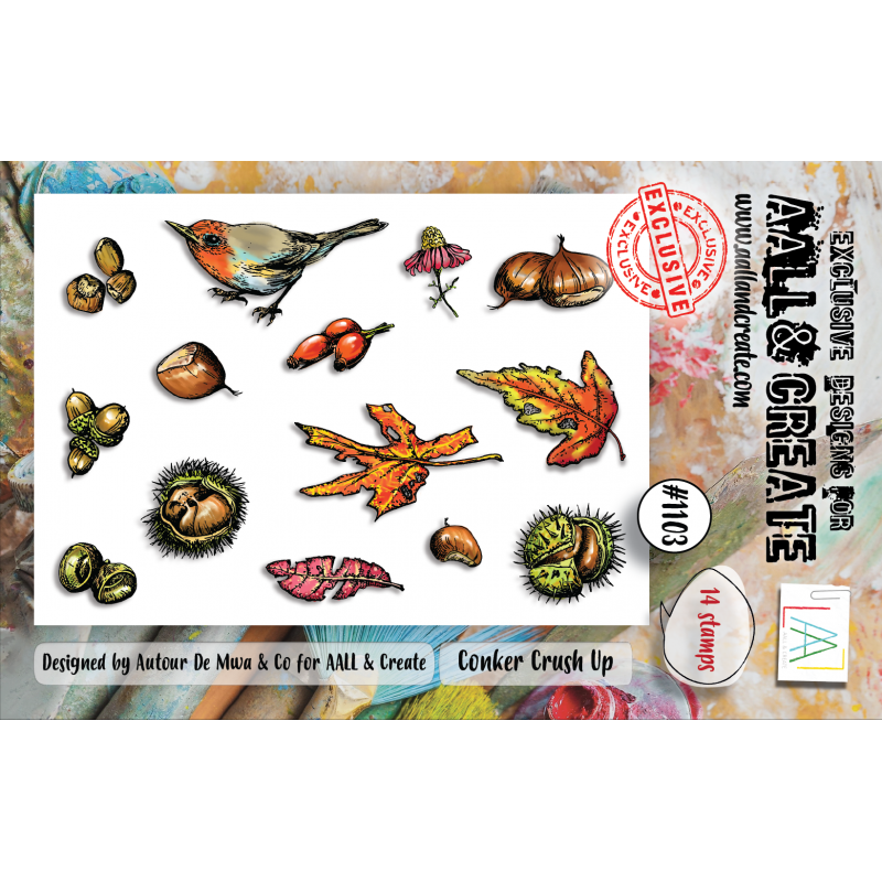 AALL and Create : 1103 - A7 Stamp Set - Conker Crush Up 