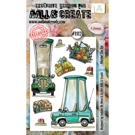 AALL and Create : 1112 - A6 Stamp Set - Movin' On Up 