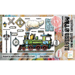 AALL and Create : 1111 - A6 Stamp Set - Loco London 