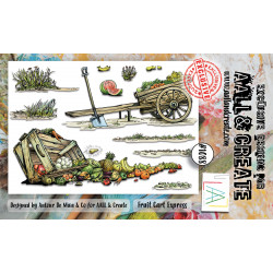 AALL and Create : 1088 - A6 Stamp Set - Fruit Cart Express 