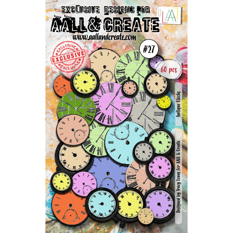 AALL and Create 27 - Ephemera Die-Cuts - Antique Clocks 