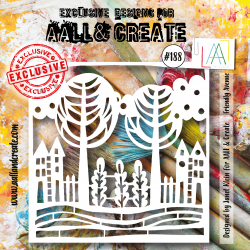 AALL and Create 188 - 6'x6' Stencil- Friendly Avenue 