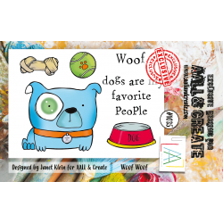 AALL and Create 1035 - A7 Stamp - Woof Woof 