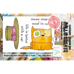 AALL and Create 1037 - A7 Stamp - Miss Catty Meow 