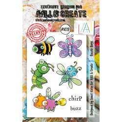 AALL and Create 1039 - A7 Stamp - Buzzie Bugs 