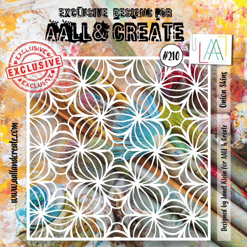 AALL and Create 210 - 6'x6' Stencil - Onion Skins 