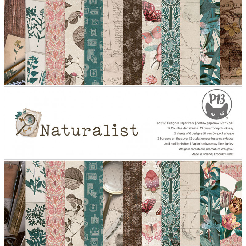 Pad de papiers Naturalist, 12x12 - P13 