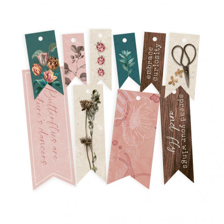 Set de tags Naturalist 02, 10pcs - P13 