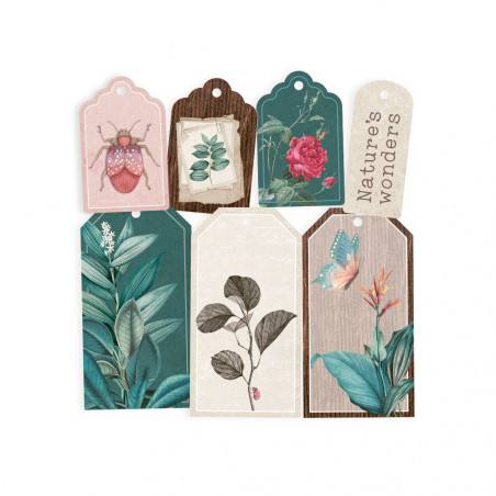 Set de tags Naturalist 03, 7pcs - P13 