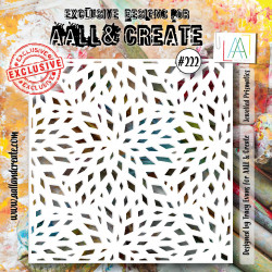 AALL and Create 222 - 6'x6' Stencil- Jewelled Prismatics 