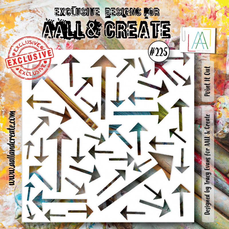 AALL and Create 225 - 6'x6' Stencil- Point It Out 